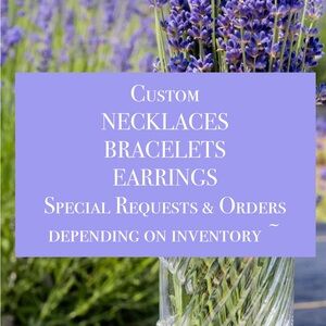 💜🤍💜 Custom Jewelry Collection